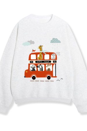 Animal Double Decker Bus Sweatshirt