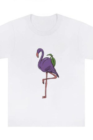 Animal Food Plum Fruit _Plumingo_ Flamingo T-Shirts