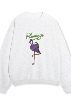 Animal Food Plum Fruit _Plumingo_ Flamingo_2 Sweatshirt