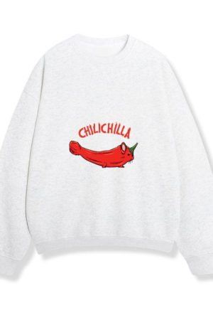 Animal Food Red Chili Pepper _Chilichilla_ Sweatshirt